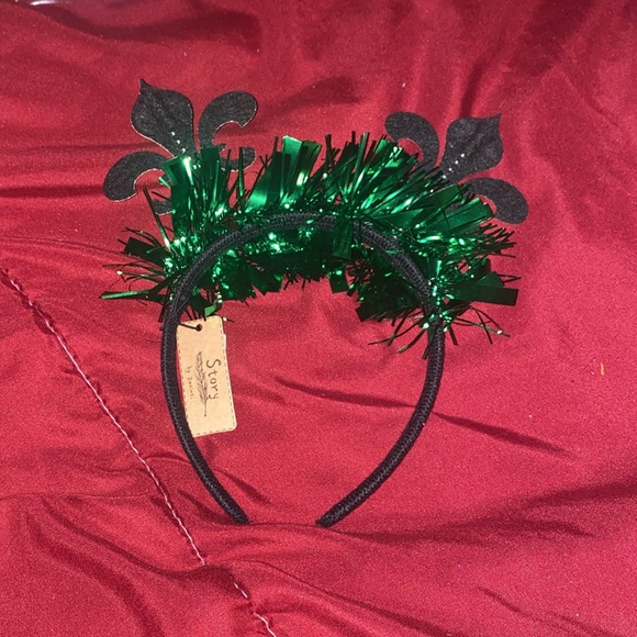 Green, gold, and purple NOLA Mardi Gras headband! - Picture 3 of 3